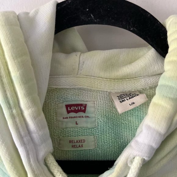 LEVI - Modern Vintage Relaxed Tie-Dye Graphic Embroidered Hoodie - Picture 12 of 15